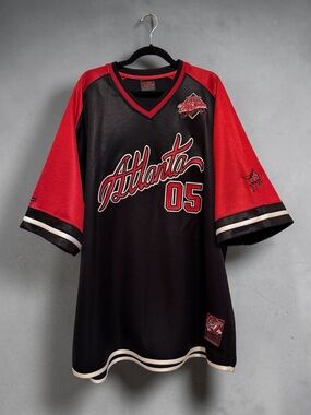 Vintage Y2K FUBU Atlanta 05 City Series Mesh Jersey 5X Made In Korea